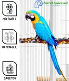 2pcs 48inch Parrot Rope Perches, Bendable Climbing Standing Chew Cage Toys - Image 4