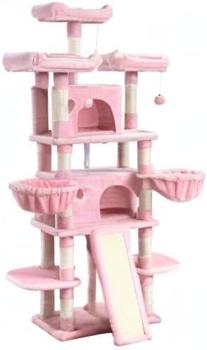SHA CERLIN 68 Inches Multi-Level Large Cat Tree - Image 10