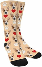 Custom Face Socks, Personalized Dog Lover Pet Photo Picture on Socks Unisex - Image 2