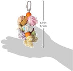 Penn-Plax Shaggy Kabob Bird Toy, Keeps Small Bird Breeds Stimulated and - Image 2