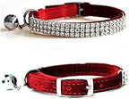 CHUKCHI Soft Velvet Safe Cat Adjustable Collar Bling Diamante - Image 8