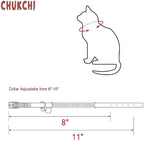 CHUKCHI Soft Velvet Safe Cat Adjustable Collar Bling Diamante - Image 4