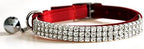 CHUKCHI Soft Velvet Safe Cat Adjustable Collar Bling Diamante - Image 3