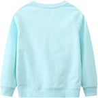 Toddler Baby Girls Cotton Sweater, Long Sleeve Crewneck Sweatshirt Pullover - Image 3