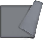 Dog Food Mat, Silicone Waterproof Food Tray, Non Slip Pet Bowl Mats Placemat by EIOKIT