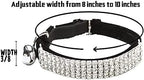 CHUKCHI Soft Velvet Safe Cat Adjustable Collar Bling Diamante - Image 3