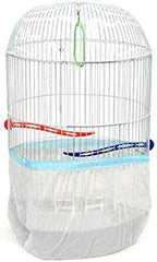 Cylinder Bird Cage Seed Catcher Mesh Max 53" Circumference, Elegant Stlish by Fit+Fly