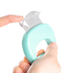 Leo's Paw The Original Pet Hair Removal Massaging Shell Comb Soft Deshedding - Image 6