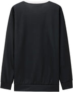 ShallWe Women's Active Sweatshirts Cute Cat Pullover Crewneck Lightweight - Image 6