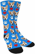 Custom Face Socks, Personalized Dog Lover Pet Photo Picture on Socks Unisex - Image 4