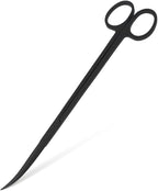 Mandala Crafts 10 Inches Black Stainless Steel Curved Aquarium Scissors by MandalaCrafts