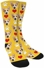Custom Face Socks, Personalized Dog Lover Pet Photo Picture on Socks Unisex - Image 5