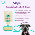 JELLY PET Deshedding Dog Bath Brush Scrubber - Image 8