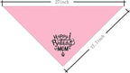 Dog Bandana, Happy Birthday Mom Dog Bandana, Dogs Scarf Classical Pink Printing - Image 2