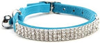 CHUKCHI Soft Velvet Safe Cat Adjustable Collar Bling Diamante - Image 2