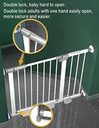 Extra Long Baby Gate Extra Wide, Large Dog Gate Indoor, Child Proof Gate - Image 4