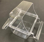 Mcage Lot of 4 Clear Transparent Bird Cage Birds Feeding & Watering Feeder Cups - Image 7