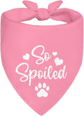 So Spoiled Pink Dog Bandana, Cute Love Printing Bandanas Decor, Funny Pet Scarf by ZBBFSCSB