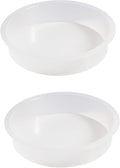 2pcs Plastic Round Bird Feeders Bowls, Wild Birds Seed Feeder Tray Bird Bath by Unknown