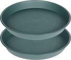 2 Pack of Bird Bath Bowl 19", 2.3" Depth, 18 19 inch Plant Tray Saucer by Bleuhome