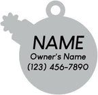 Two Tails Da Bomb Pet ID Tag, Custom Engraved Dog Name Tag, Personalized Charm - Image 3