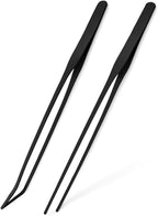 Mandala Crafts 15 Inches Black Stainless Steel Straight and Curved Aquarium by MandalaCrafts