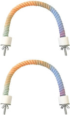 2Pcs Rope Perches for Bird Cages, Rope Perch for Parrots, Cockatiels & Parakeets by Unknown