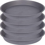 4 Pack of 16 17 inch Plant Saucer, 2.3" Depth, Heavy Duty Deep Plant Trays by Bleuhome