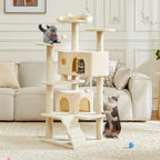 DUMOS 54-inch Indoor Cat Tree Tower –Multi-Level Pet House - Image 3