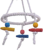 Litewoo Bird Parrot Cotton Swing Round Perch Stand - Image 6