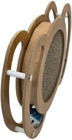 Cat Scratcher Interactive Toy, 12 x 8.6 inch Wooden Scratching Board - Image 7
