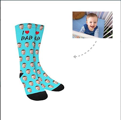 D-Story Custom Face Socks, Personalized Photo Picture on Socks, Unisex Athletic - Image 9