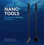 Aquarium Fish Tank Cleaning Tool Set, 4-in-1 Multi-Function Aquarium Cleaning - Image 8