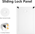 Aluminum XL Dog Door with 2 Sliding Lock Panels, Doggy Door - Image 3