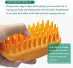 Pet Silicone Shampoo Brush for Long & Short Hair Medium Large Pets Dogs Cats - Image 5
