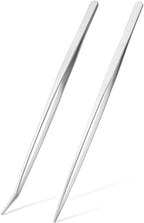 Mandala Crafts 15 Inches Silver Stainless Steel Straight and Curved Aquarium by MandalaCrafts