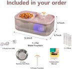 Marchul Cat Water Fountain and Stainless Steel Food Bowl, 100oz/3L Super Quiet - Image 7
