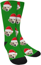 Custom Face Socks, Personalized Dog Lover Pet Photo Picture on Socks Unisex by Enjoy-yjl