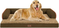 Large Dog Bed Orthopedic Washable: Extra Brown XL XLarge Big Dog Bed by Mekiy