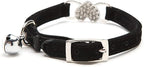 CHUKCHI Pink Soft Velvet Safe Cat Adjustable Collar - Image 3