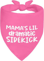 Mama's Lil Dramatic Sidekick Pink Dog Bandana, Mother's Day Birthday by ZBBFSCSB