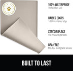 GORILLA GRIP 100% Waterproof Raised Edge BPA Free Silicone Pet Feeding Mat - Image 2