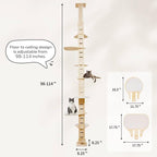 COZIWOW Floor to Ceiling Cat Tree Tower - Image 6