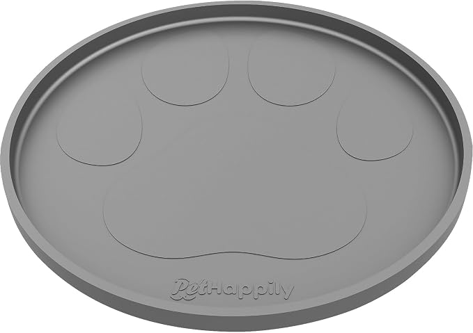 Dog Food Mat Round 10" by PETHAPPILY