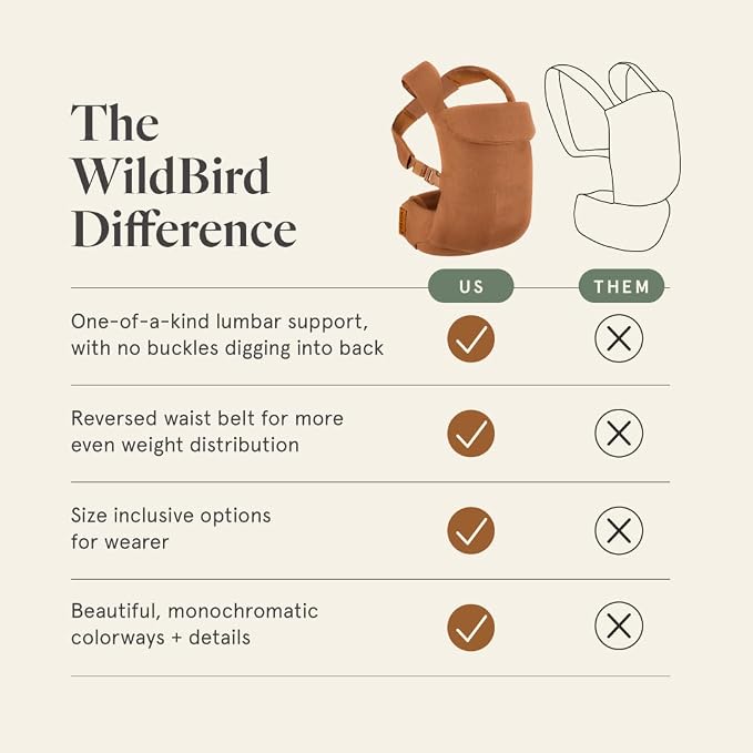 WildBird - Aerial Buckle Carrier - 2-24 Months - Standard Desert Lark - Front & - Image 5
