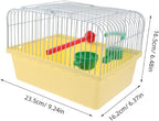 Portable Bird Cage with Waterer Food Box and Perch Lightweight Spacious Travel - Image 3