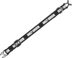 Harley-Davidson Cotton Webbing H-D Text Adjustable Pet Collar – Black/White - Image 2