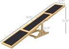 71" Dog Agility Seesaw Outdoor for Training and Exercise, Wooden Platform Dog - Image 2