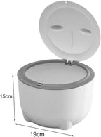 Cat Litter Trash Can with Lid Cat Litter Tray Kitten Potty, Dog Trash Can Cat - Image 3