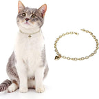 HOWWFALY Dog Collar and Cat Chain Necklace Stainless Steel Adjustable 18K Gold - Image 2